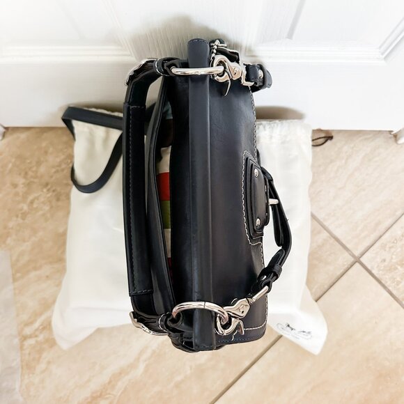 Coach Willis Legacy 19132 Navy Leather Bag Top Handle Crossbody Ltd Edition - Picture 7 of 13